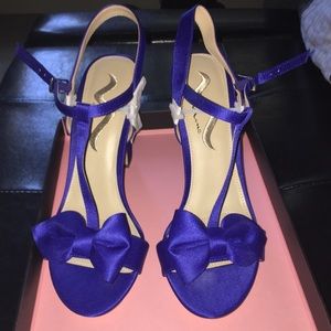 Blue nina shoes - David’s bridal